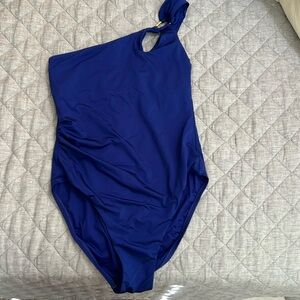Trina Turk 1 piece blue swimsuit